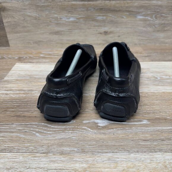 Calvin Klein Macon Epi Black Leather Driving Moccasins Men's Size 11.5 - Picture 3 of 7